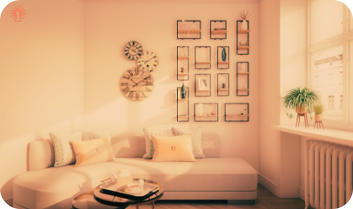 image of a well lit room